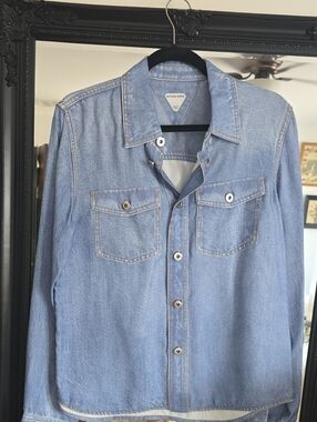 Bottega Veneta Light Blue Denim Shirt Jacket